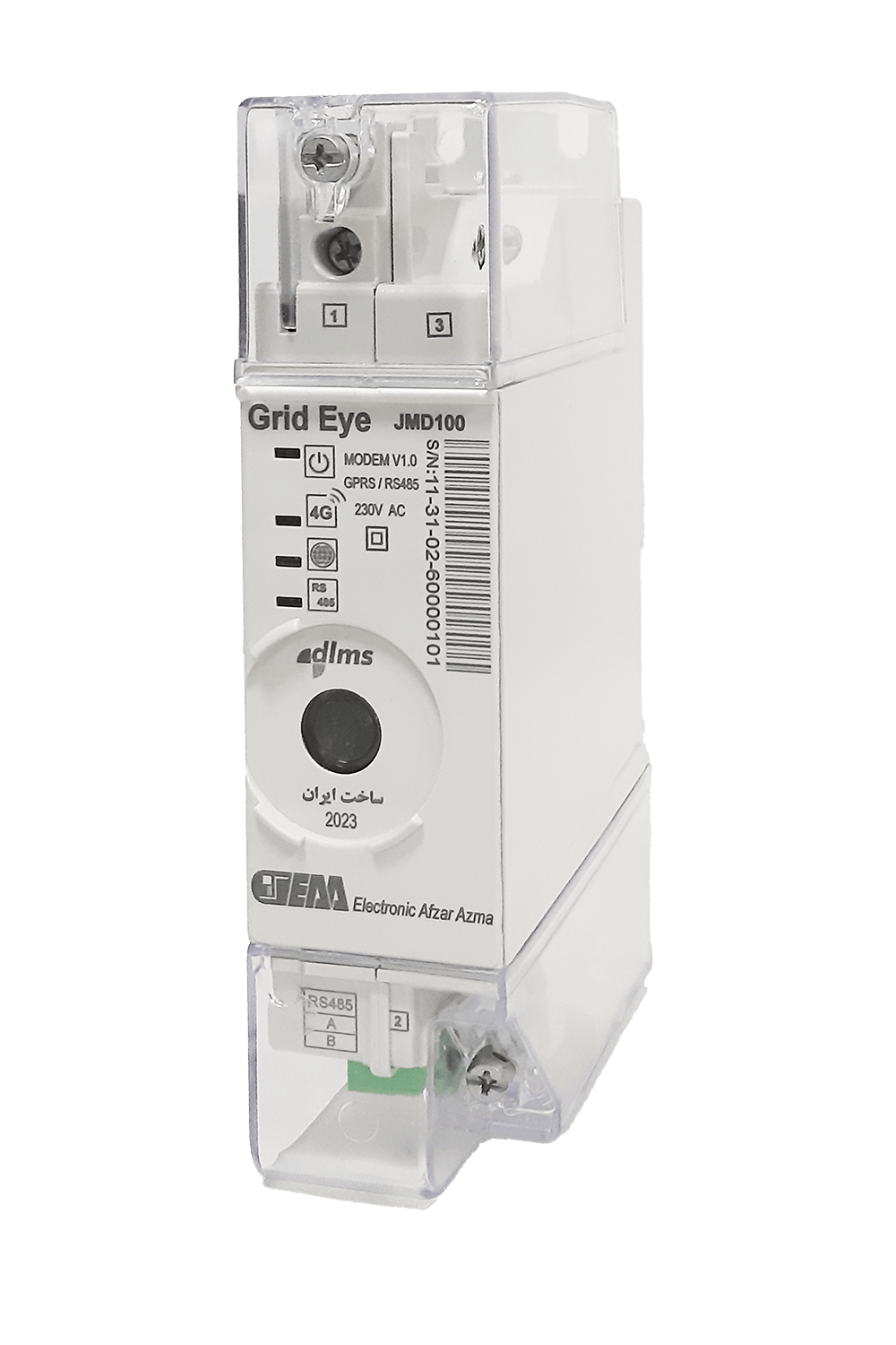 LTE/GPRS-RS485 Rail Modem Model: JMD 100